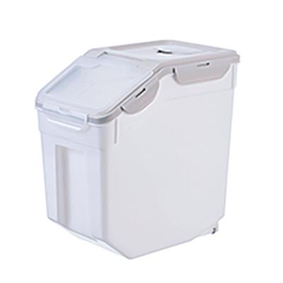 China Non-automatic Dog Food Barrel Sealed Bucket Cat Food Canister Storage Bucket Pet Food Tank for sale