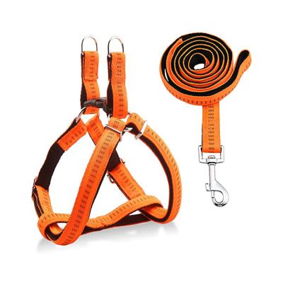 China New Classic Style High Quality Viable Nylon Pet Harness and Leash Set for Dog Cat for sale