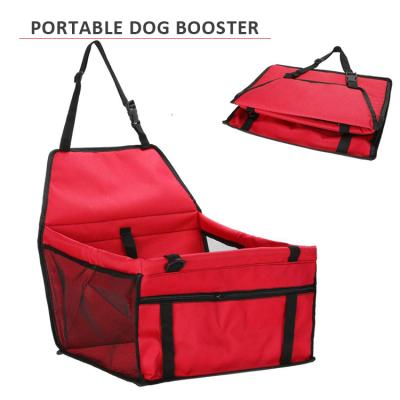 China Breathable Pet Booster Car Seat Booster For Dog Cat Portable Bag With Seat Belt Dog Carrier Safety Stable For Travel for sale