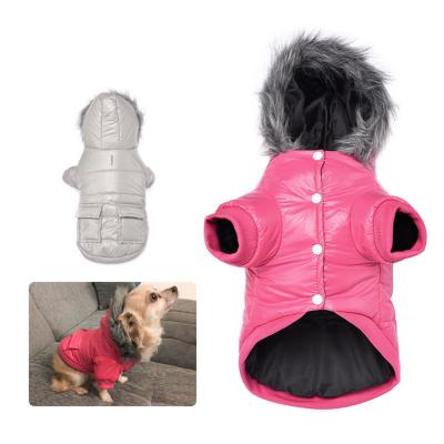 China Sustainable Custom Luxury Winter Clothes Dog Coats Pet Clothes Winter Hoodie Down Jacket For To Keep Warm for sale