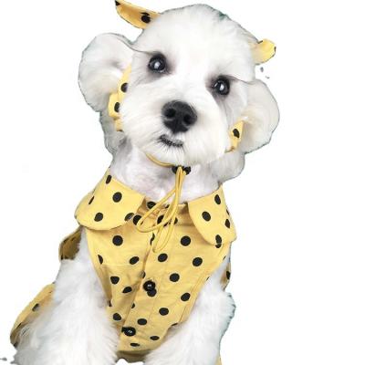 China Viable Slim Cute Polka Dot Printing Summer Dog Princess Dress Small Cat Pet Clothes Dog Clothes for sale