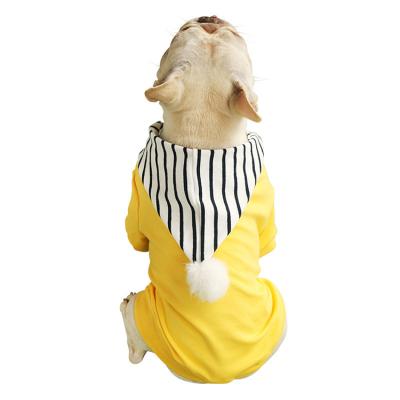 China New Style Autumn Winter Dog Clothes Cotton Viable Hoodie Pet Clothes Plush Teddy French Bulldog Clothes for sale