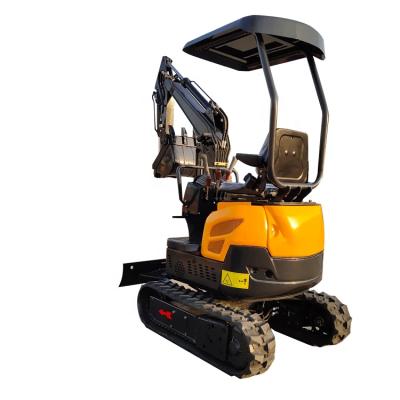 China 1 Ton 1.6ton Mini Excavator Hotels Digging Machine With Rubber Track for sale