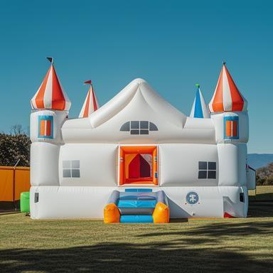 Chine Weddings Birthday Parties 15ft X 15ft Bouncy Castle With Slide PVC Inflatable Jumping Castle 950W Powerful Blower à vendre