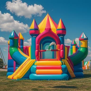 China CE Certification 50X60X70 Cm Outdoor Inflatable Castle Slide / Kids Inflatable Bouncy Castle With Water Slide Combo en venta