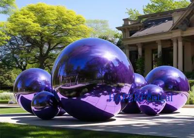 China 3M Inflatable Metallic Ball Decorative Inflatable Mirror Ball Metallic Balloons Big Shiny Giant Inflatable Balls for sale