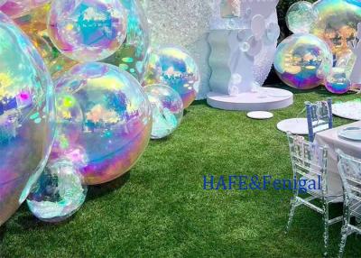 Chine 80cm Décoration de scène de fête de mariage PVC Boule de plage gonflable Publicité Boule miroir gonflable à vendre