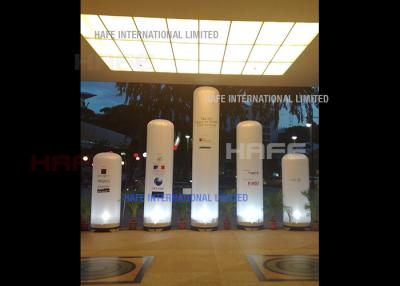 China Inflatable Cylinder Shaped Lighting Decoration 324 W RGB Colored On 80 CM Base Aero Series for sale