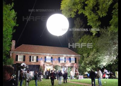 China Giant LED Moon Helium Balloon Lights White / RGB Remote Control Digital Silk Printing for sale