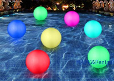 China 40cm Inflatable Waterproof PVC Floating LED Lighting Pool Beach Balls For Sale for sale