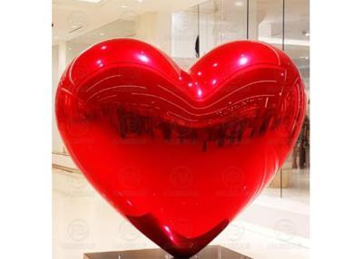 China Inflatable Reflective Shiny Loving Heart Shape Balloon, Heart-shaped Mirror Balloon for sale