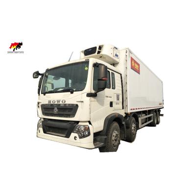 China China HOWO 10-15tons Refrigerated Cooling Freezer Box Truck Food Transport Refrigerator Van Truck 21 - 30T for sale