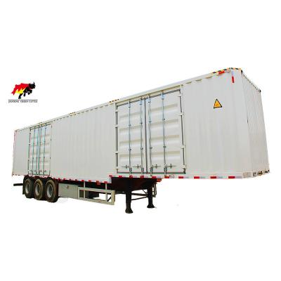 China 3 Axle Refrigerated Truck Semi Trailer, Reefer Van Type Semi Truck Trailer for sale