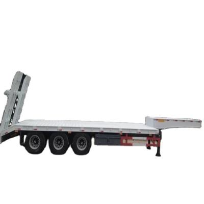 China 100 Ton Low Bed Hydraulic Extendable Lowboy Loader Lowbed Axle 60 Truck Trailer Price 3 Best Semi Truck Trailer For Sale for sale