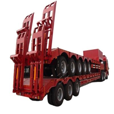 China Truck Trailer China Factory Customized Low-Floor Low-Load Semi-Trailer for sale