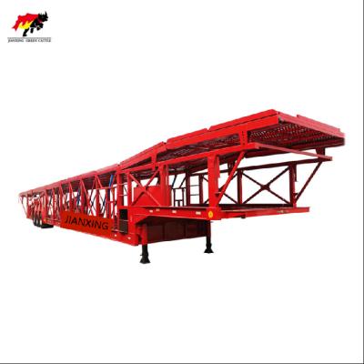 China Popular Durable 3 Axles Heavy Duty Car Transport Carrier Semi Trailer Truck Small Car Trailer for sale