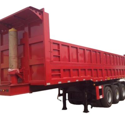 China Hydraulic 3 Axle Truck Trailer 80 Tons Rear Dump Trailer 40 Cubic Meter Dump Semi Trailer Tipper Trailers For Sale for sale