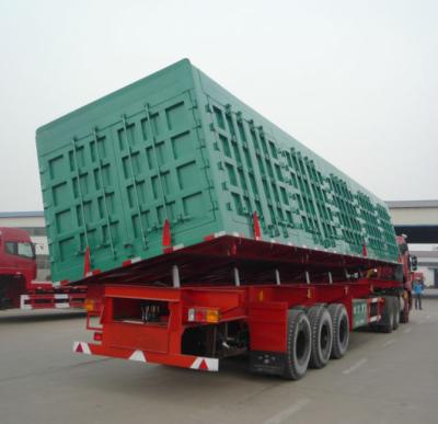 China Hot Selling Side Tipper Trailer 3 Axles Side Wall Dump Truck Trailer 2021 Best Truck Trailer Sale2021 for sale