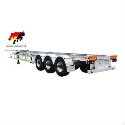 China Truck Trailer Customizing Skeleton / Skeleton Container Chassis Dock Transportataion Semi-Trailer for sale