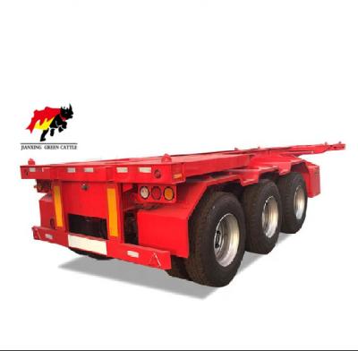 China Transport skeleton truck trailer dock container/skeletal semi truck trailer for sale for sale