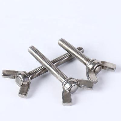 China Stainless Steel 304 M10*20/25/30/35/40/50mm DIN316 m10 Butterfly Bolt Torsion Wing Screw for sale