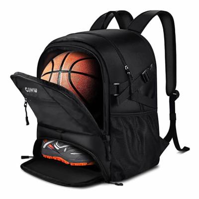 China With USB Basketball Equipment Football Backpack Men Carry Bag Sport Volleyball Backpack Bag For Gym for sale