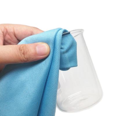 China Sustainable Custom Printed Microfiber Glass Polishing Cleaning Cloth for sale