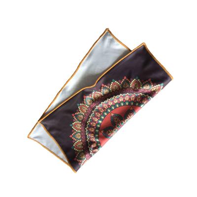 China Sustainable Custom CMYK Printed Microfiber Scarf for sale