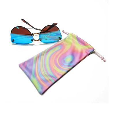 China Eco-friendly 210gsm Microfiber Glasses Sunglasses Case Soft Sunglasses Bag for sale