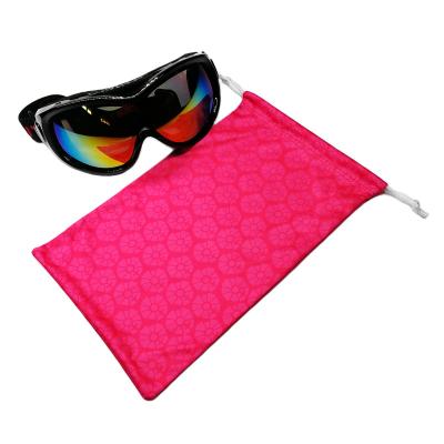 China Custom soft touch microfiber pocket for goggles / ski goggles for sale