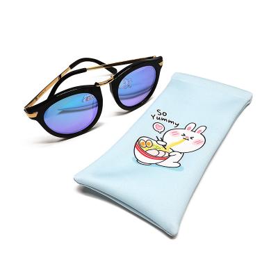 China Custom RPET RPET Material Shrapnel Sunglasses Bag With Digital Print for sale