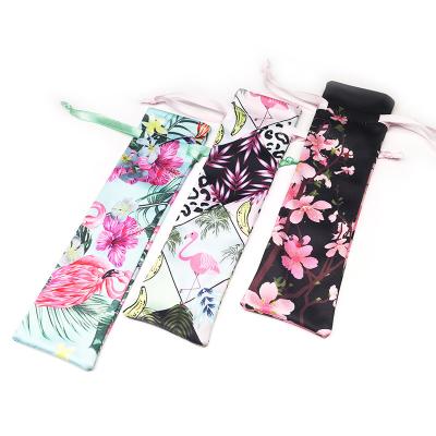 China Recyclable Full Printing Custom Microfiber Small Make Up Pouch Bag / Lip Gloss Pouch for sale