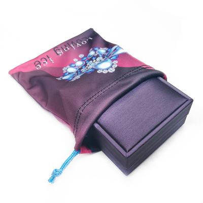 China PromotionJewelry Small Package Microfiber Jewelry Pouch With Custom Logo for sale