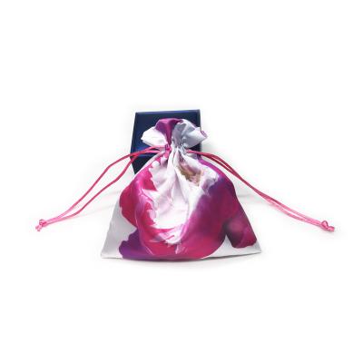 China Eco-Friendly Satin Bag Custom Pouch With Drawstring for sale