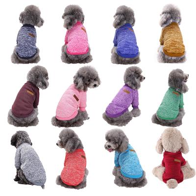 China Viable Warm Muti-Color Clothes Dog Clothes Fashion Dog Sweatershirt For Autumn And Winter for sale