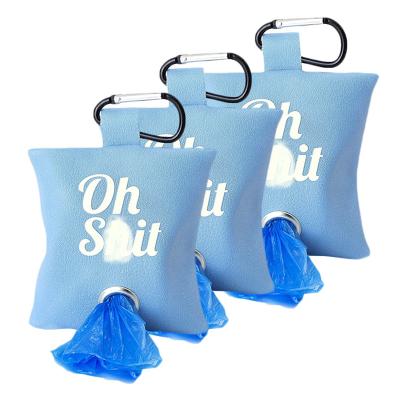 China 2021 Viable Personalized Cute Dog Poop Bag Leather Waste Dispenser Rack Funny Cute for sale