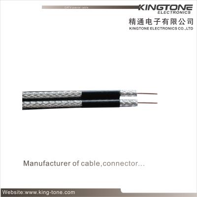 China Direct Burial CATV RG11 Coaxial Cable 14 AWG / Coaxial Video Cable for sale