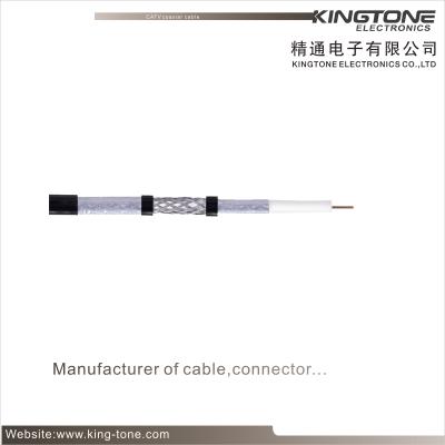 China Tri - Shield Outdoor Coaxial Cable RG11 75 Ohms PE Jacket For Local Area Network for sale