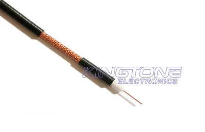 China UL CM Standard Coaxial RG6 Cable 18 AWG BC Conductor 95% BC Braid PVC Jacket for sale