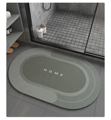 China 2022 Customs Non-slip Fadt Flooring Diatomite Diatomite Diatomite PVC Floor Fadt Absorbent Quick Drying Bath Mats Durable Eco-Friendly Non Slip for sale