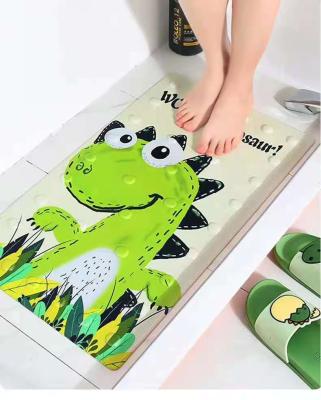 China Viable The Dinosaur Cartoon Anti-Slip Bathroom Mat With Sucker for sale