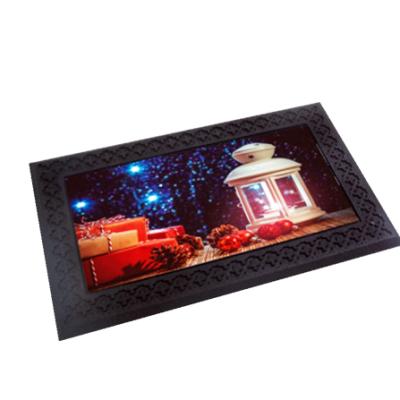 China 2019 New LED Music Festival Washable Welcome Entrance Entrance Rubber Mat for sale