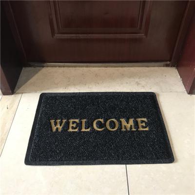 China Modern Hot Selling Colorful Black PVC Meeting Room Coil Outdoor Wear-resistant Non-slip Restaurant Household Welcome Mat for sale