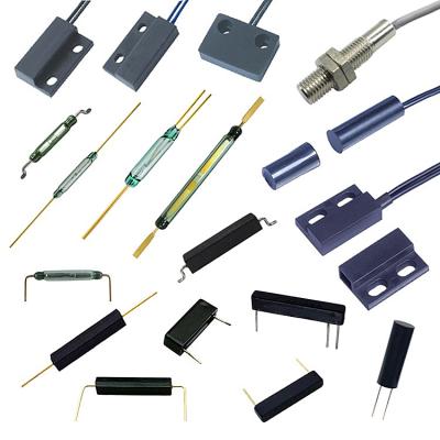 China Magnet Triggers Door Glass Sensor Reed Switch /Plastic Reed Proximity Switch /Magnetic Different Sizes for sale