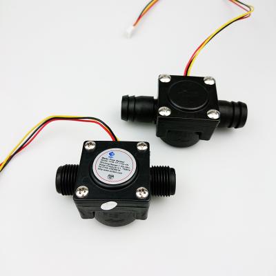 China Nyon+Fiber Hall Flow Sensor /Turbine Flow Meter / Low Water Flow Sensor With Three Wires for sale