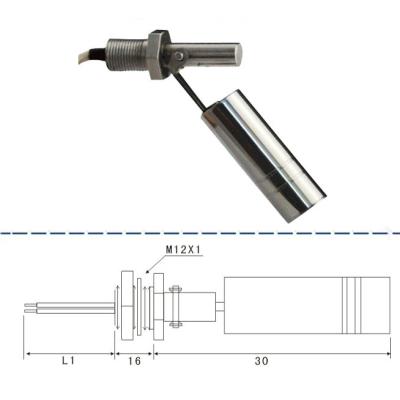 China Detection of liquid level high temperature and high voltage side mounted stainless steel magnetic float liquid level sensors for sale