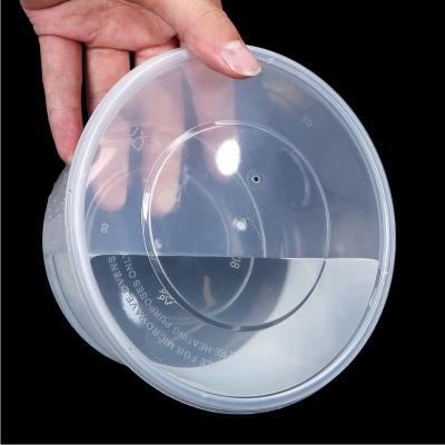 China Sustainable Degradable 2500ml Plastic Container For Food 2500ml Food Grade Plastic Containers With Lids for sale