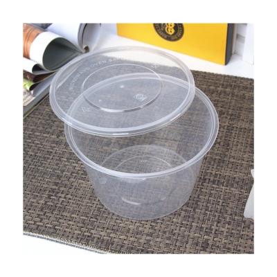 China Other Eco-Friendly Packaging 450ML Disposable Takeout Box Plastic Stackable Food Container With Lid for sale