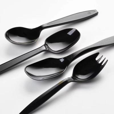 China Low Price Plastic Spoon Fork Set Quality Guaranteed Disposable Plastic Spoon and Fork HS-SP02 for sale