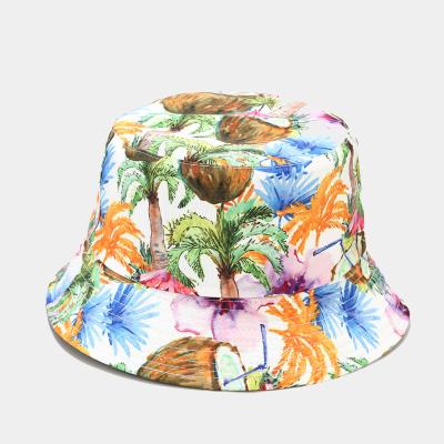 China Fashion New Arrival Colorful Printing 100% Cotton Travel Fishermans Cheap Hats For Girl for sale